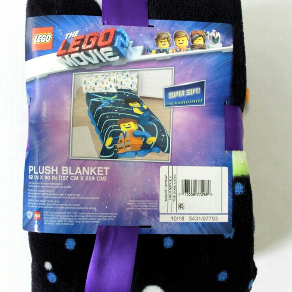 Lego Movie 2 The Good Guys Twin Full Plush Blanket - Picture 1 of 5